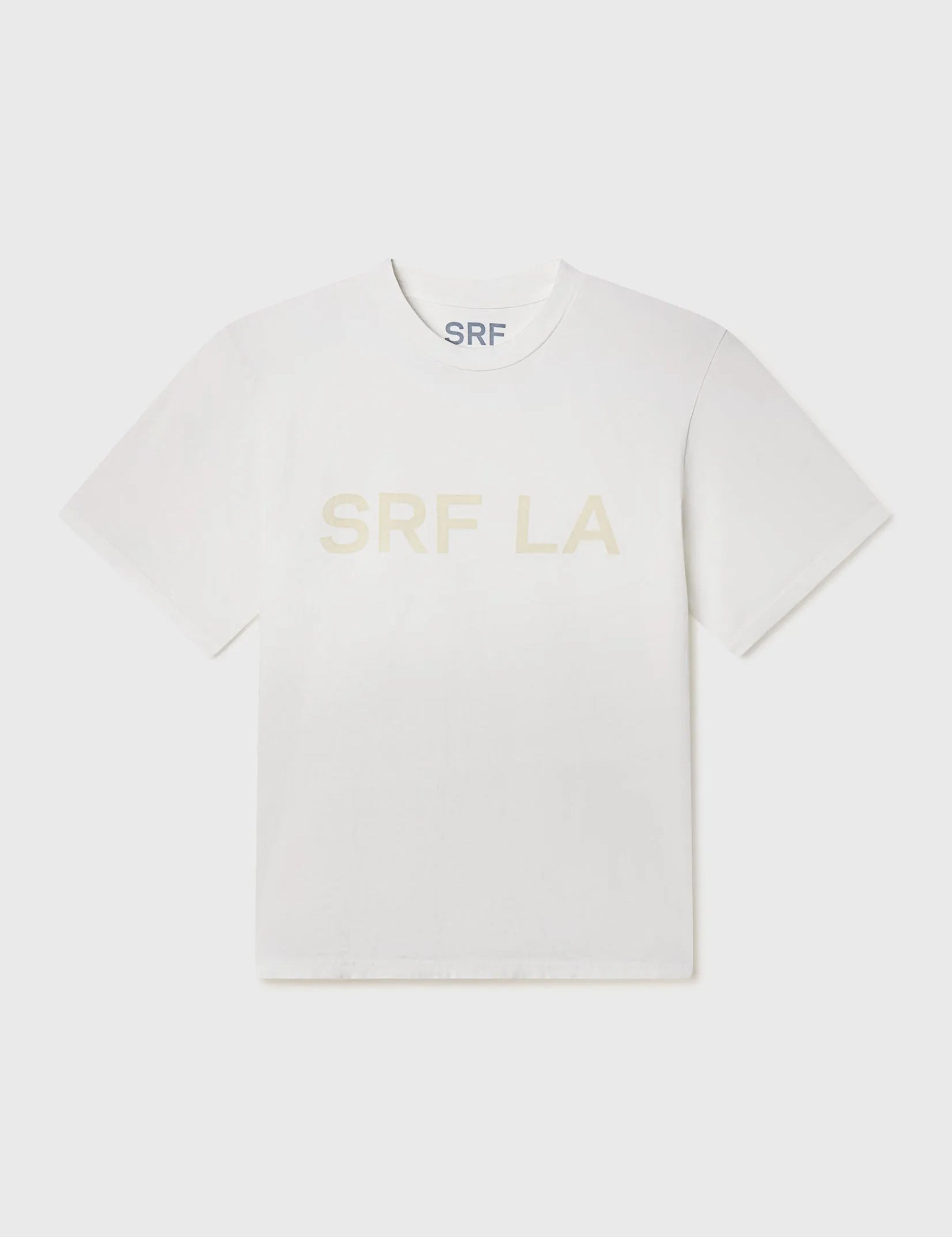 SRF LA Classic Tee - Antique Cream on White - Heidi Merrick