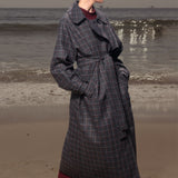 Fog Coat - Heathcliff Plaid Wool - Heidi Merrick