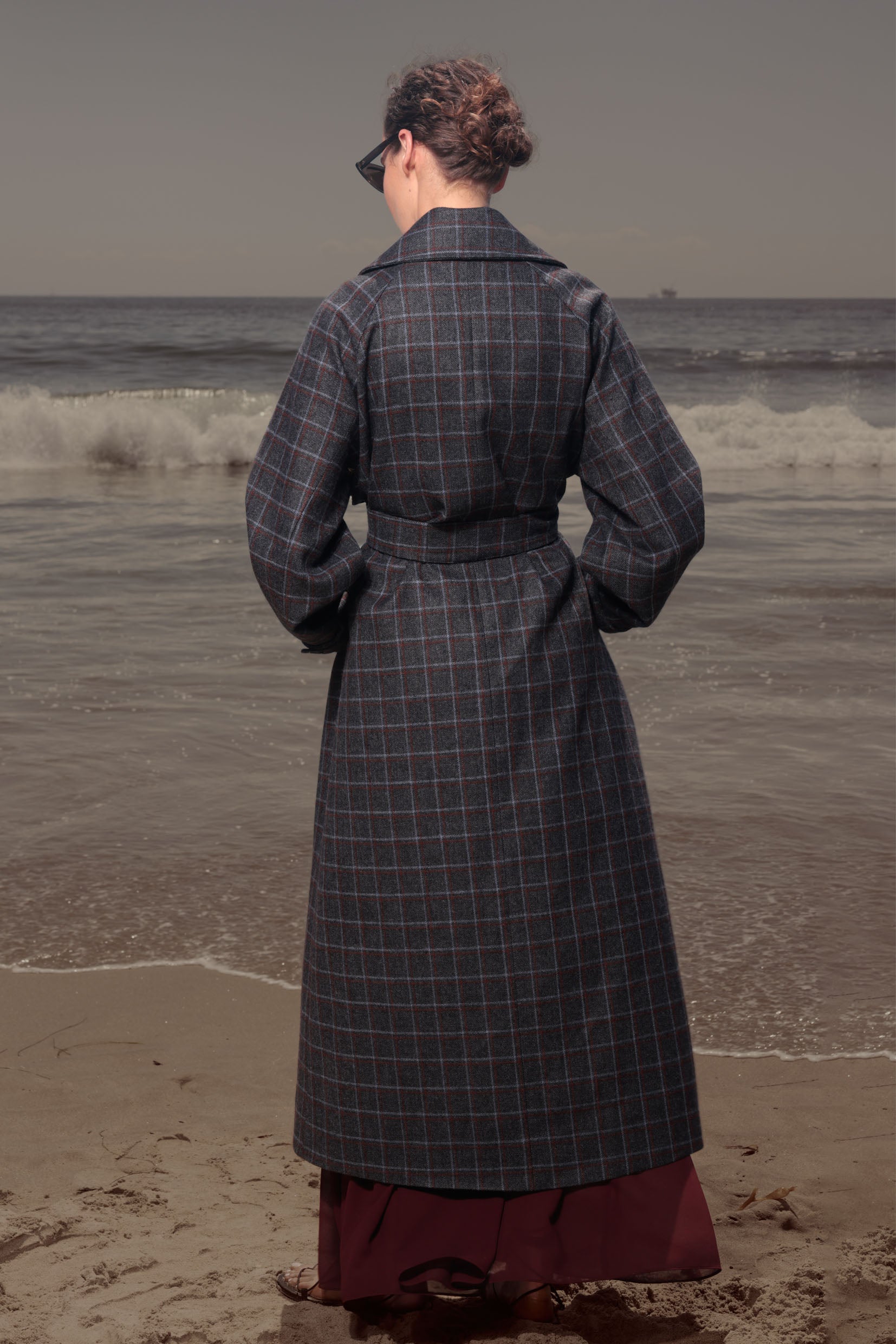 Fog Coat - Heathcliff Plaid Wool - Heidi Merrick
