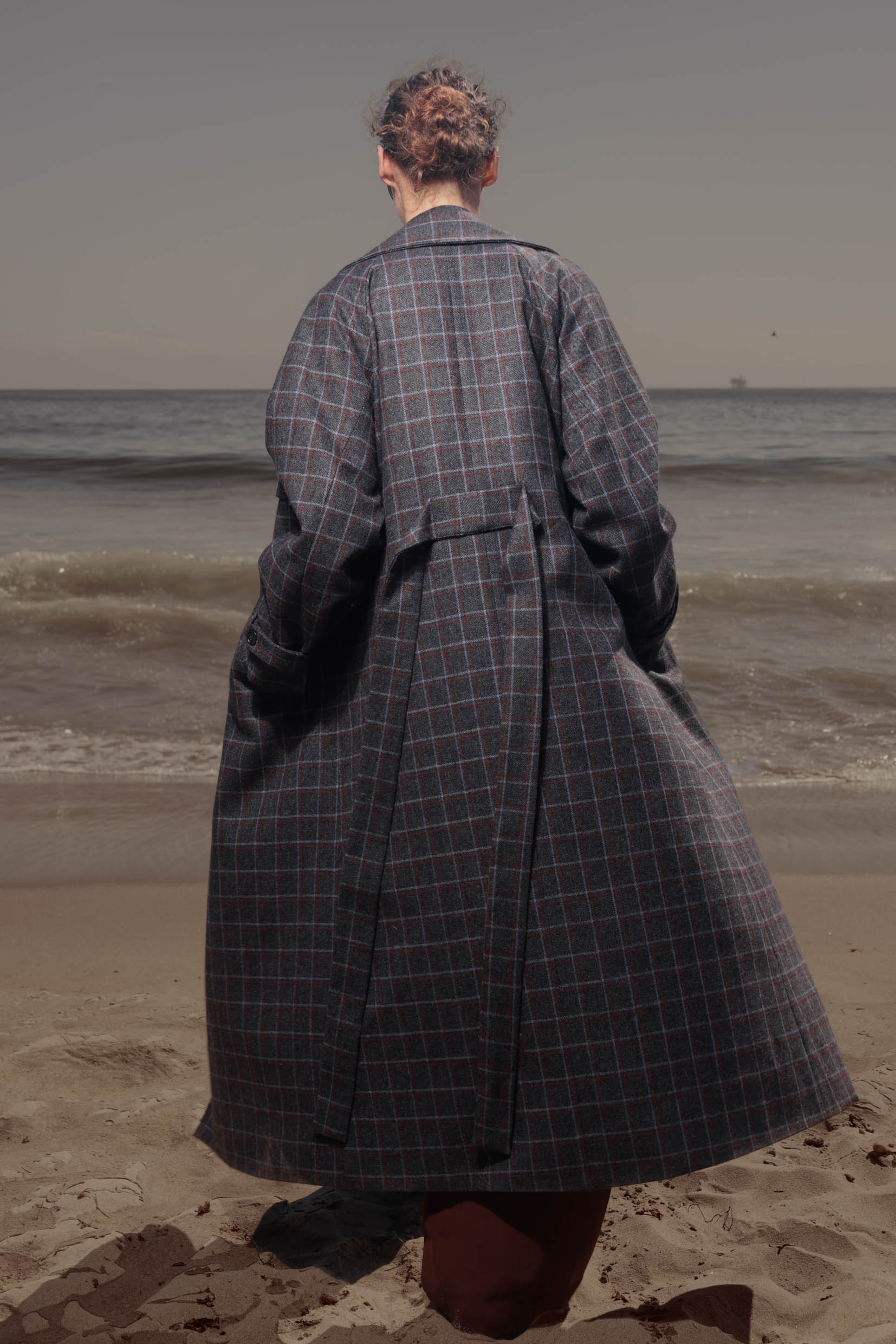 Fog Coat - Heathcliff Plaid Wool - Heidi Merrick