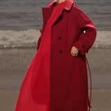 Fog Coat - Maroon Red Wool - Heidi Merrick