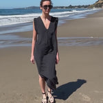 Prose Kaftan - Black Washed Silk - video - Heidi Merrick