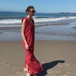 Prose Kaftan - Vermilion Lurex Gauze - video - Heidi Merrick