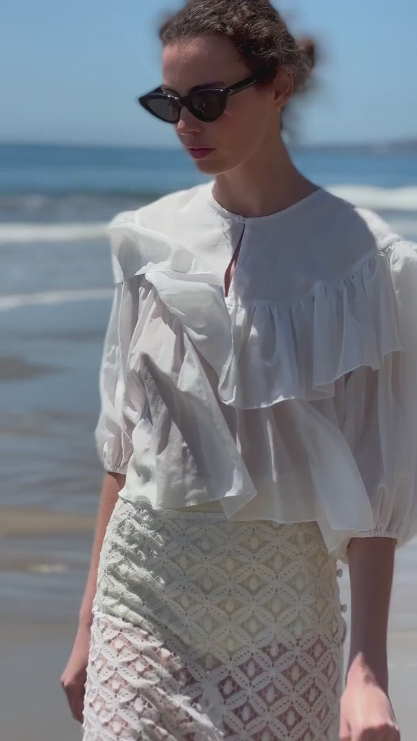 Moon Top - White - video - Heidi Merrick