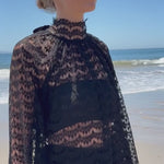 Missive Blouse - Eclipse Black Lace - video - Heidi Merrick