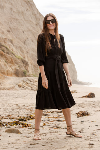 Image 4 of 5 - LATE AFTERNOON DRESS - BLACK 