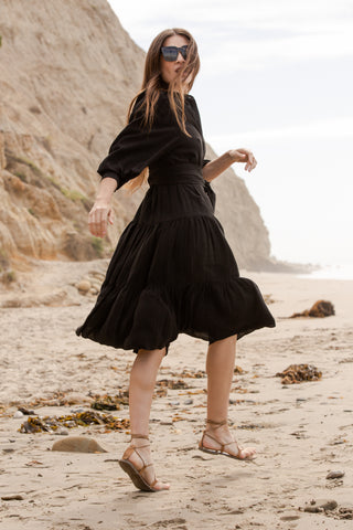 Image 3 of 5 - LATE AFTERNOON DRESS - BLACK 
