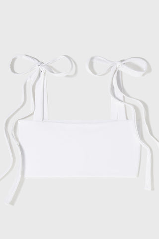 Image 2 of 7 - VICENT TIE TOP - WHITE 