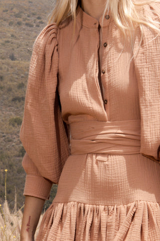 Image 3 of 6 - EARLY AFTERNOON DRESS - ANTIQUE BLUSH 