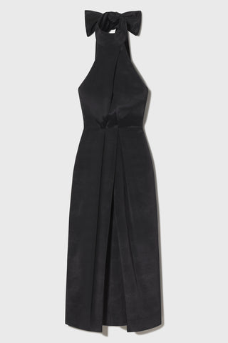 Image 2 of 8 - SU LI DRESS - BLACK MOIRE 