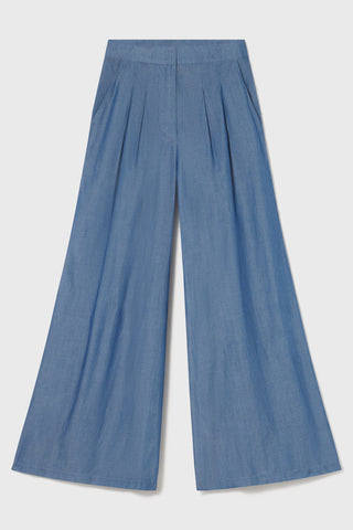 Image 2 of 7 - FLAREUP TROUSER - CHAMBRAY 