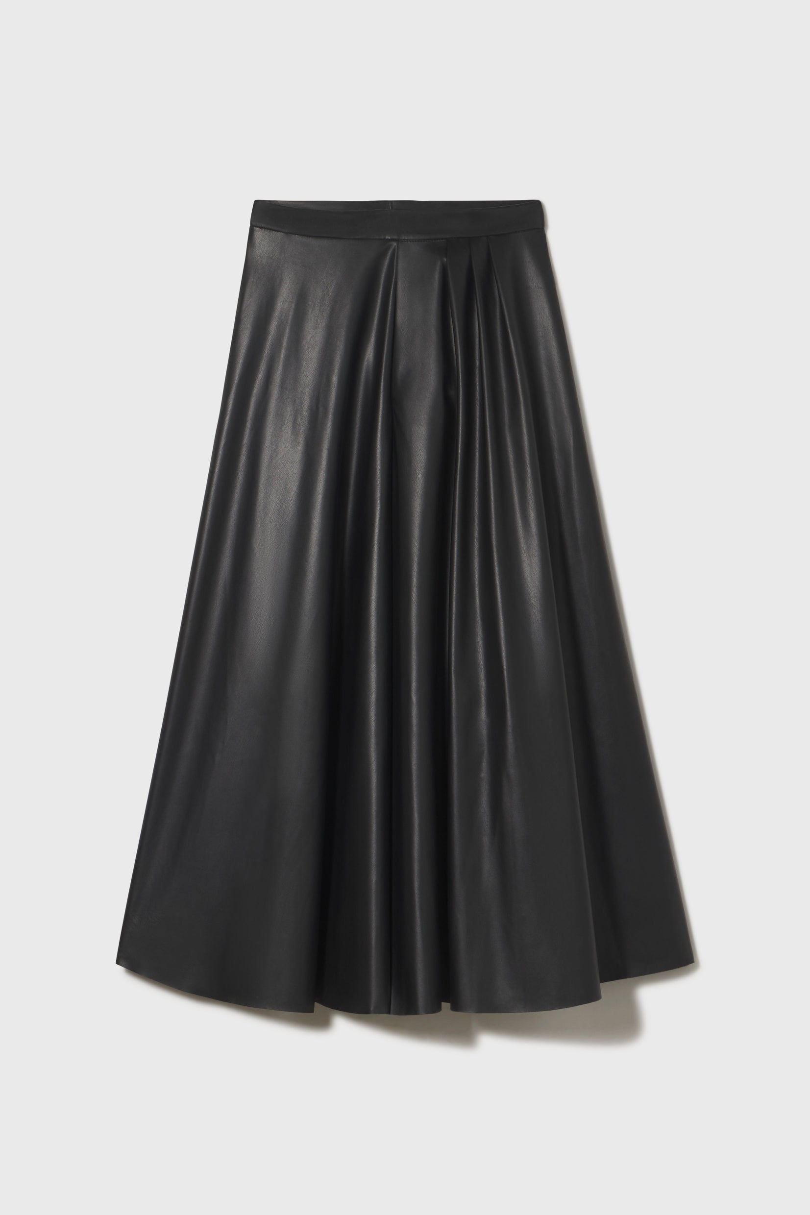 APOLLO SKIRT - BLACK LEATHER | Heidi Merrick